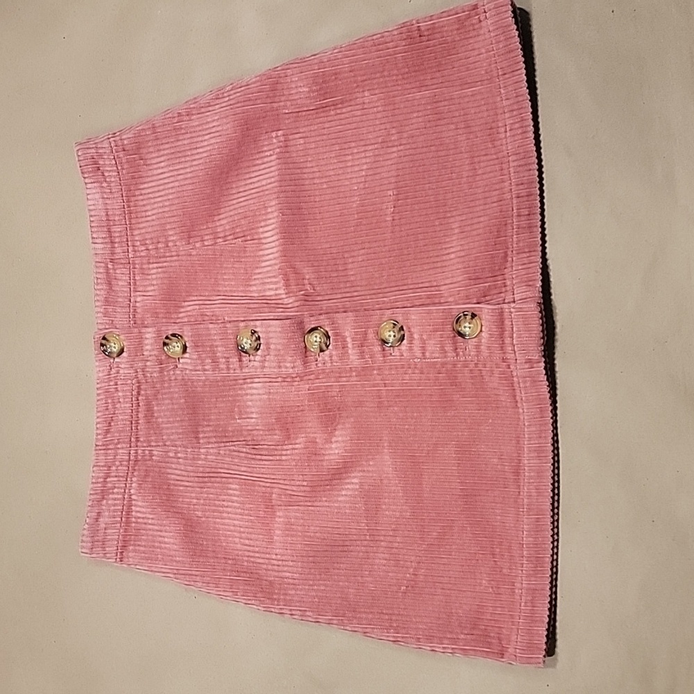 Forever 21, Size S, Mauve Corduroy Button Down Mini Skirt, EUC - Picture 1 of 8